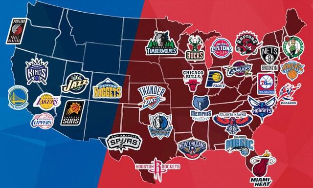 nba球队在美国各州的分布图 从NBA球队分布看美国地理(1)