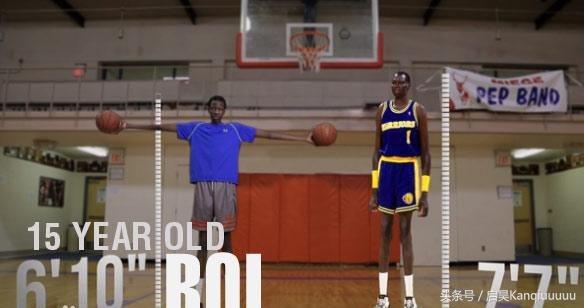 nba巨人之子2米11 NBA历史第一巨人之子展现恐怖天赋(3)