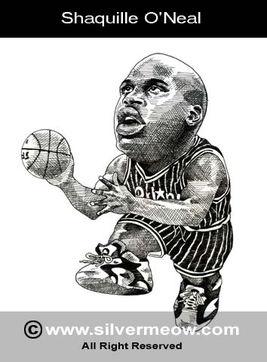 铅笔手绘nba球星 NBA球星的素描画(1)
