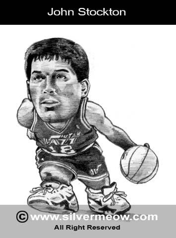 铅笔手绘nba球星 NBA球星的素描画(8)
