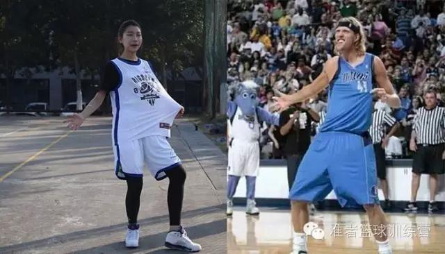 模仿nba球星招牌动作 中国美女球迷模仿NBA球星招牌动作(6)