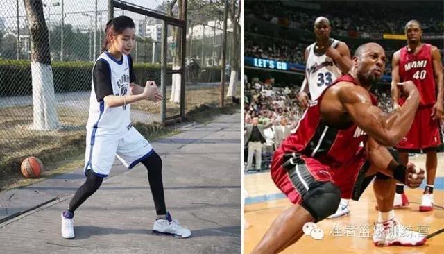 模仿nba球星招牌动作 中国美女球迷模仿NBA球星招牌动作(8)