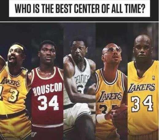篮球第二中锋nba 谁是NBA历史第二中锋(1)