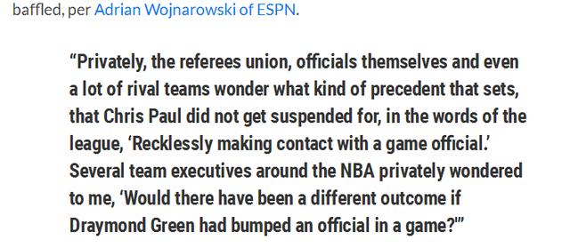 nba下一场保罗禁赛吗 NBA裁判协会认为保罗该被禁赛(3)