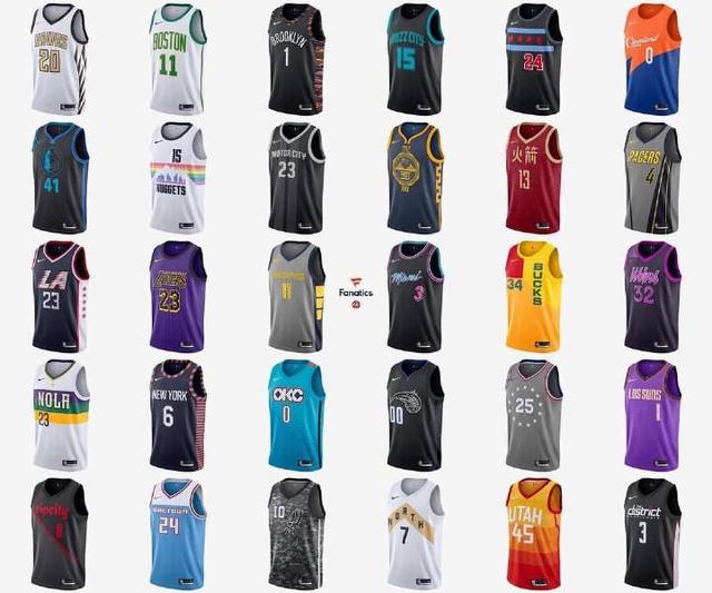 nba球衣街穿 NBA球队已经穿上城市版球衣(6)