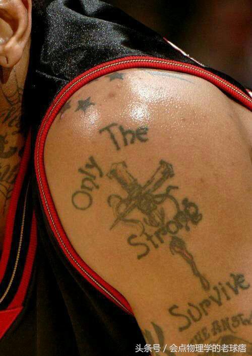 nba白人球员纹身 经典的NBA球星纹身(4)