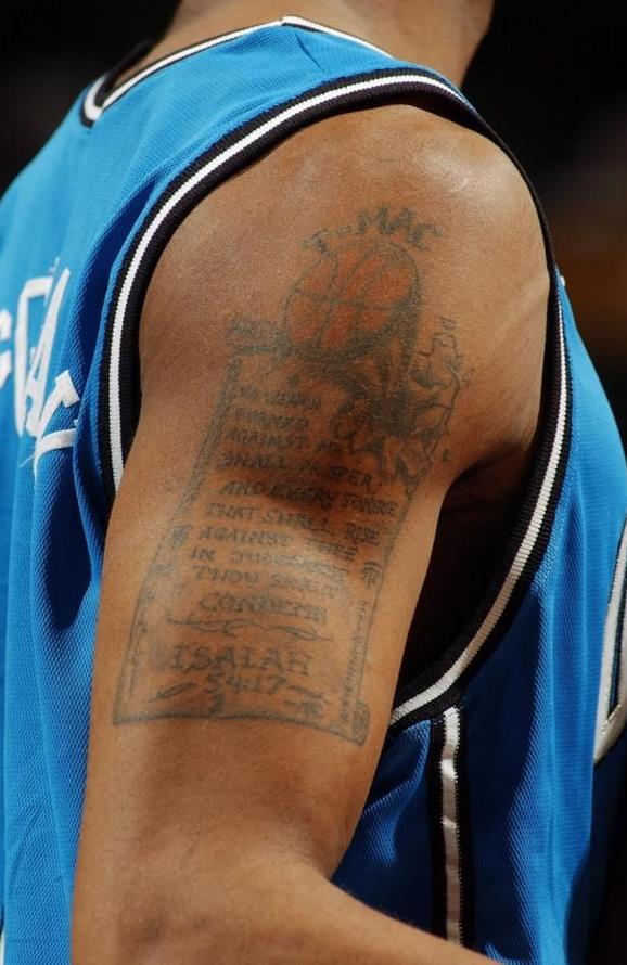 nba球星纹身故事 NBA球星纹身背后的故事(1)