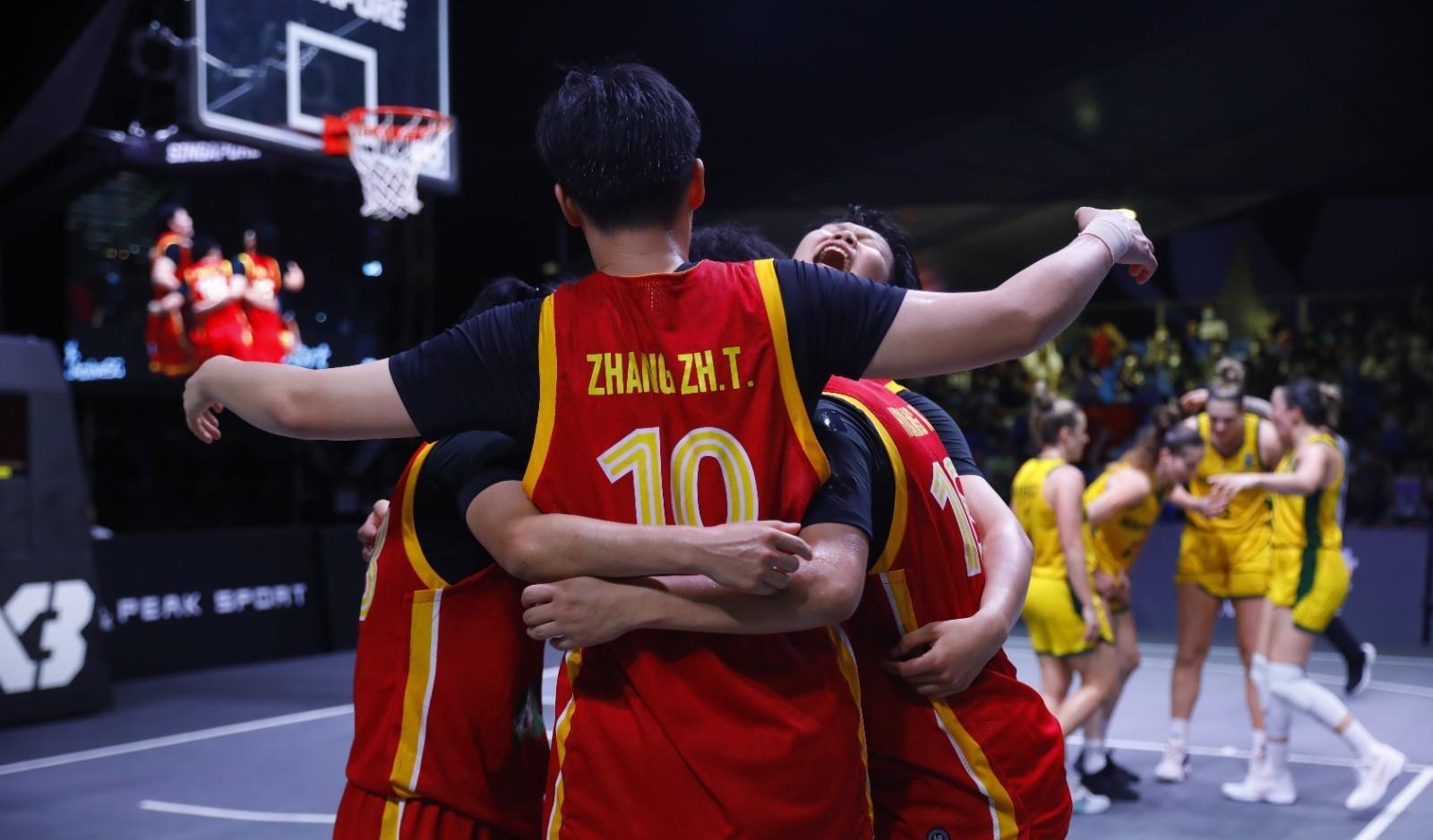 夺冠！中国女篮战胜澳大利亚赢得三人女篮亚洲杯冠军，王丽丽MVP(2)