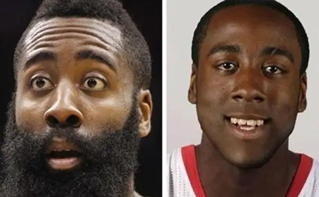 盘点NBA中那些刮掉胡子后，样貌反差大的球员！网友：堪比整容(2)