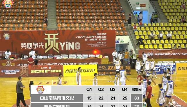 广东篮球8强附加赛，中山83比75战胜梅州，2比0淘汰梅州晋级(6)