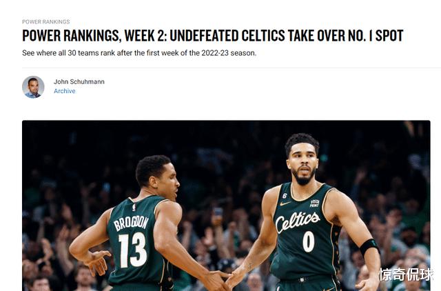 NBA最新实力榜出炉：绿衫军第一 费城仅第19 湖人下降到第25(2)
