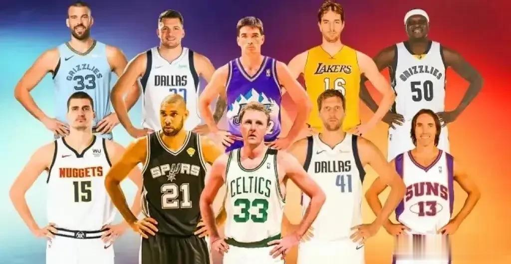 美媒评选NBA联盟历史上运动能力最差的十位球星，分别是: 

邓肯、伯德、诺维斯(1)