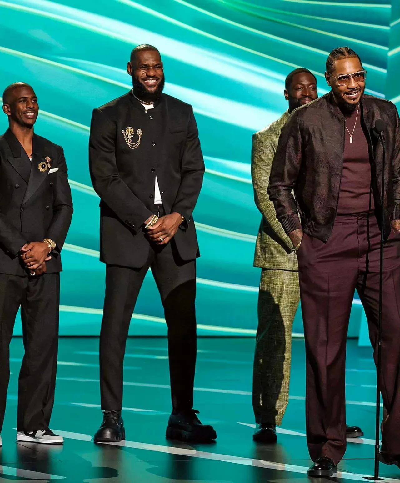 四大名人堂级别的巨星，NBA最伟大的友谊！

在今天进行的ESPY颁奖典礼上，N(1)
