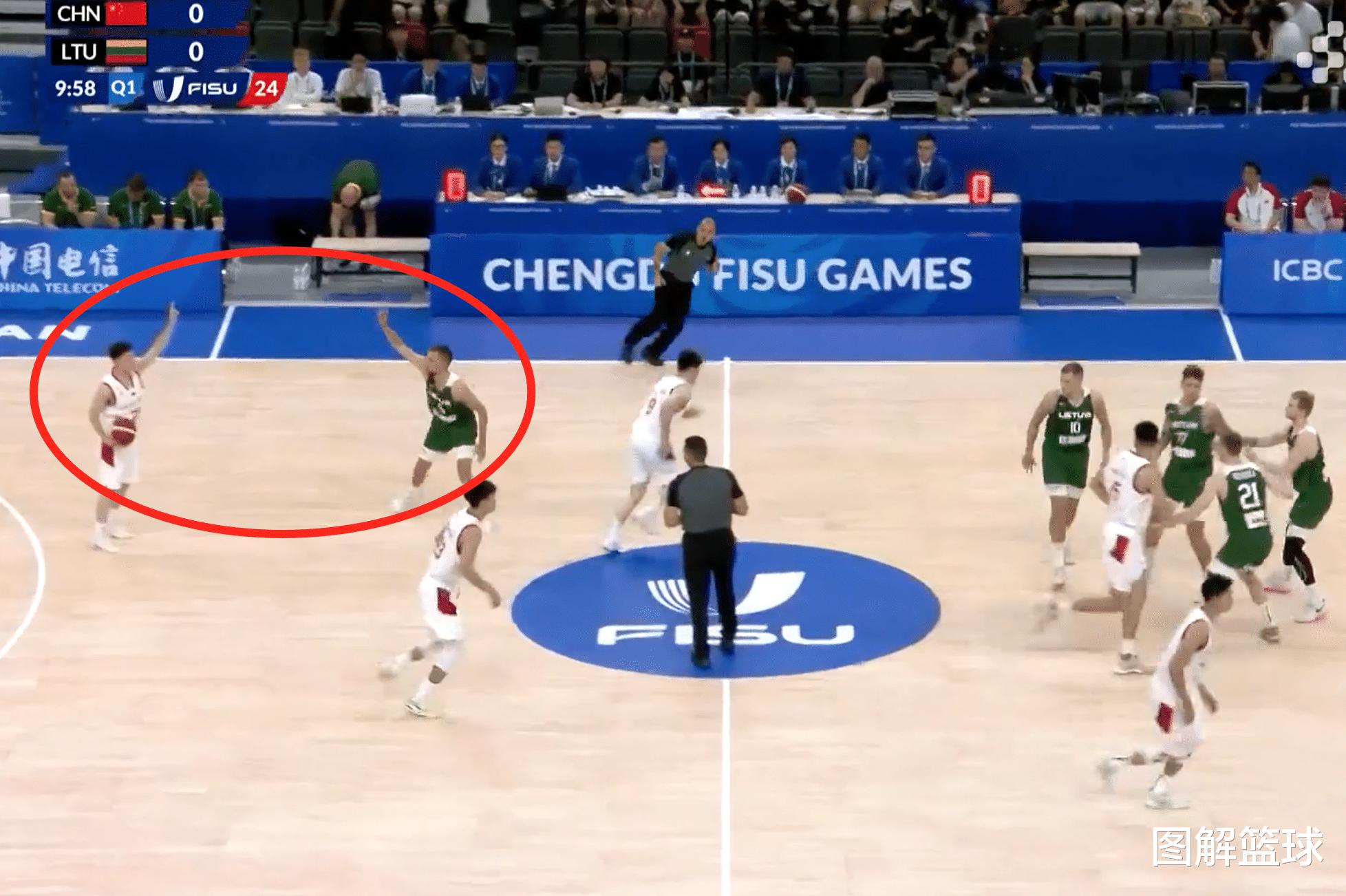 中国大运会男篮想复刻辽宁男篮经典战术，还没打就被立陶宛队识破(2)