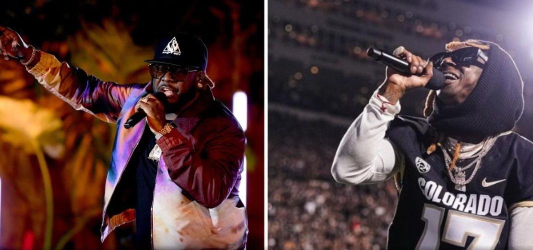 说唱歌手Lil Wayne和T-Pain将进行NBA全明星中场表演(1)