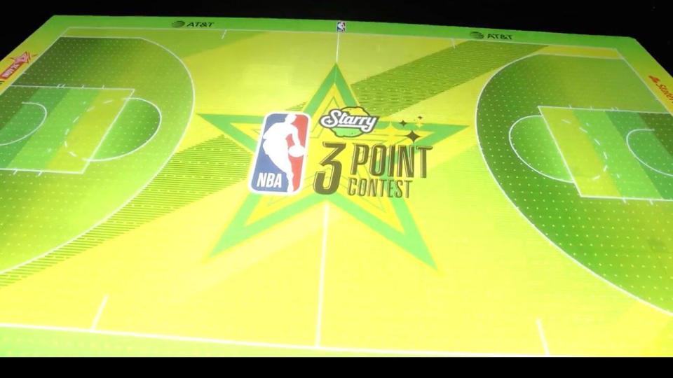 五人确定出战三分大赛！揭秘全明星LED地板：NBA首次在玻璃上打球(5)