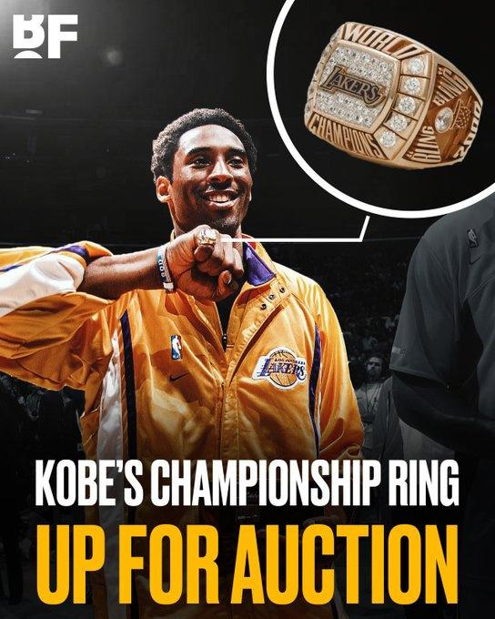 拍卖行：科比00年冠军戒指正在进行拍卖 目前最高出价为94000美元(1)