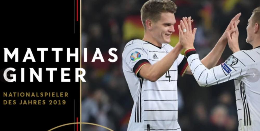 官方：门兴中后卫金特尔当选2019德国最佳球员(1)