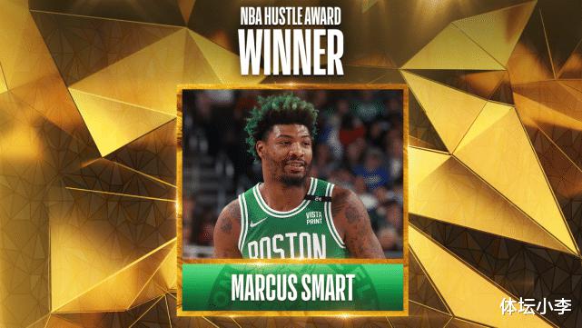 恭喜斯玛特，成NBA历史第一人！荣获最佳拼搏奖，赛季3次获奖(2)