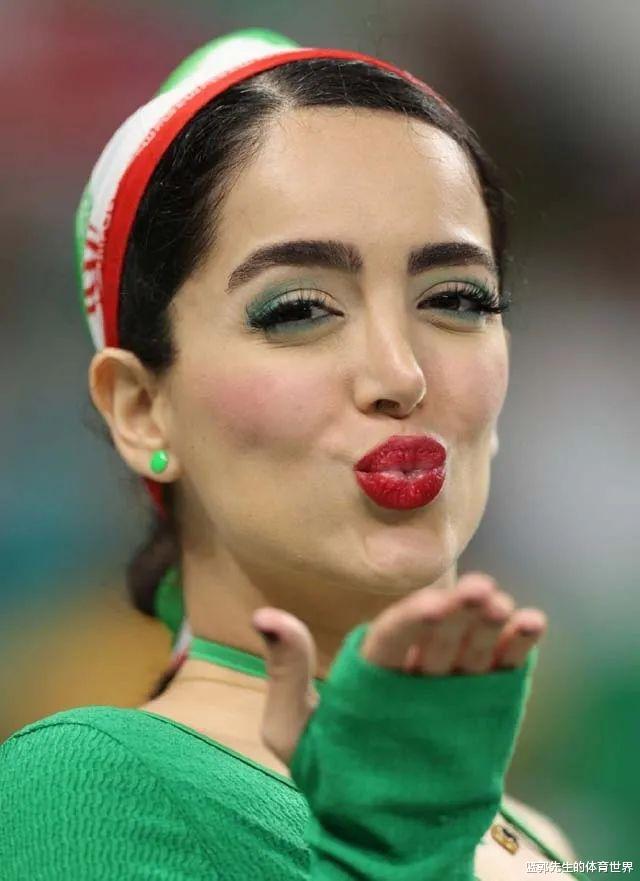 伊朗虽已回家，但“解放自我”的伊朗女球迷还在，一个个太仙了(6)