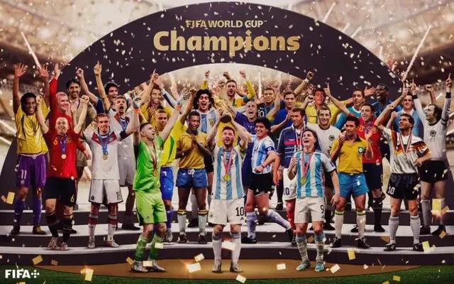 国际足联官方推特发的世界杯巨星合影(1)