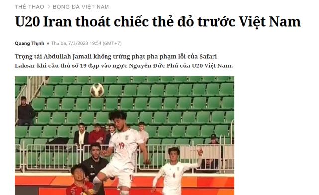 1-3出局！U20亚洲杯越南队怒了，质疑裁判吹黑哨，中国队需当心(1)