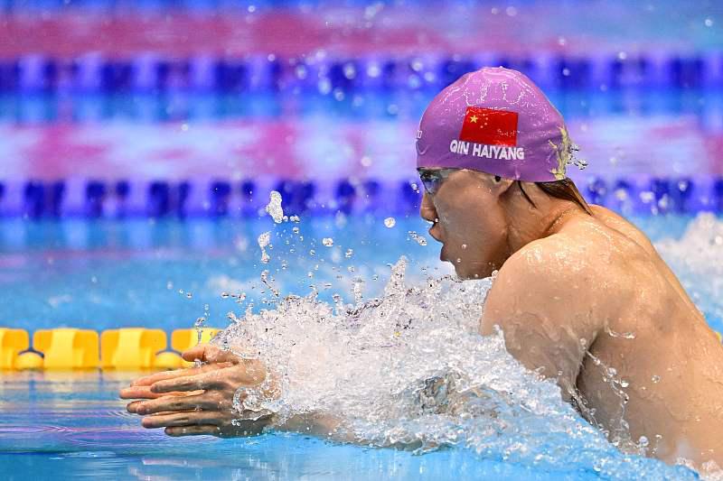 游泳世锦赛 | 覃海洋创造历史！中国男子蛙泳首夺世锦赛冠军(1)
