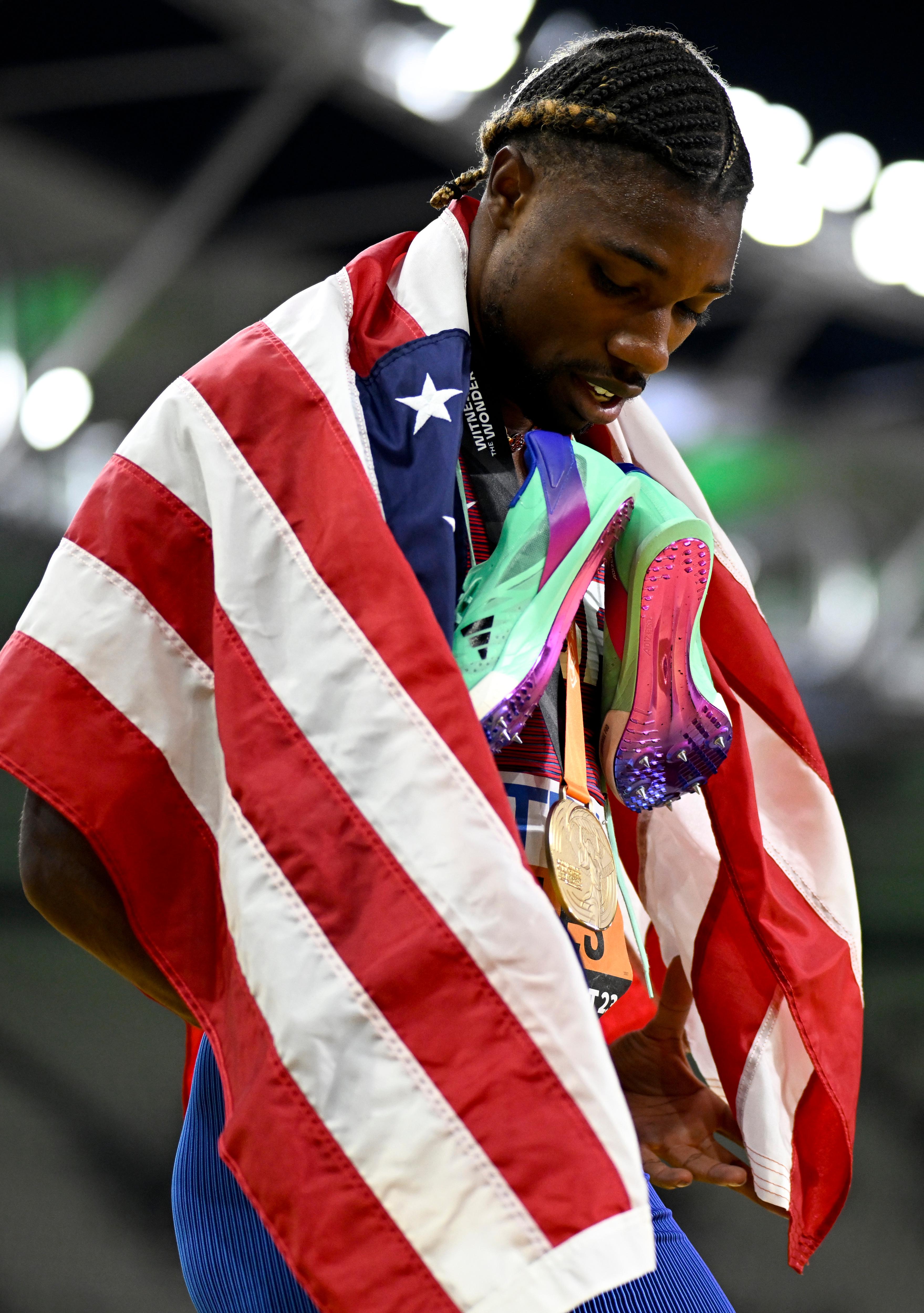 男子200米：美国选手莱尔斯夺冠(2)