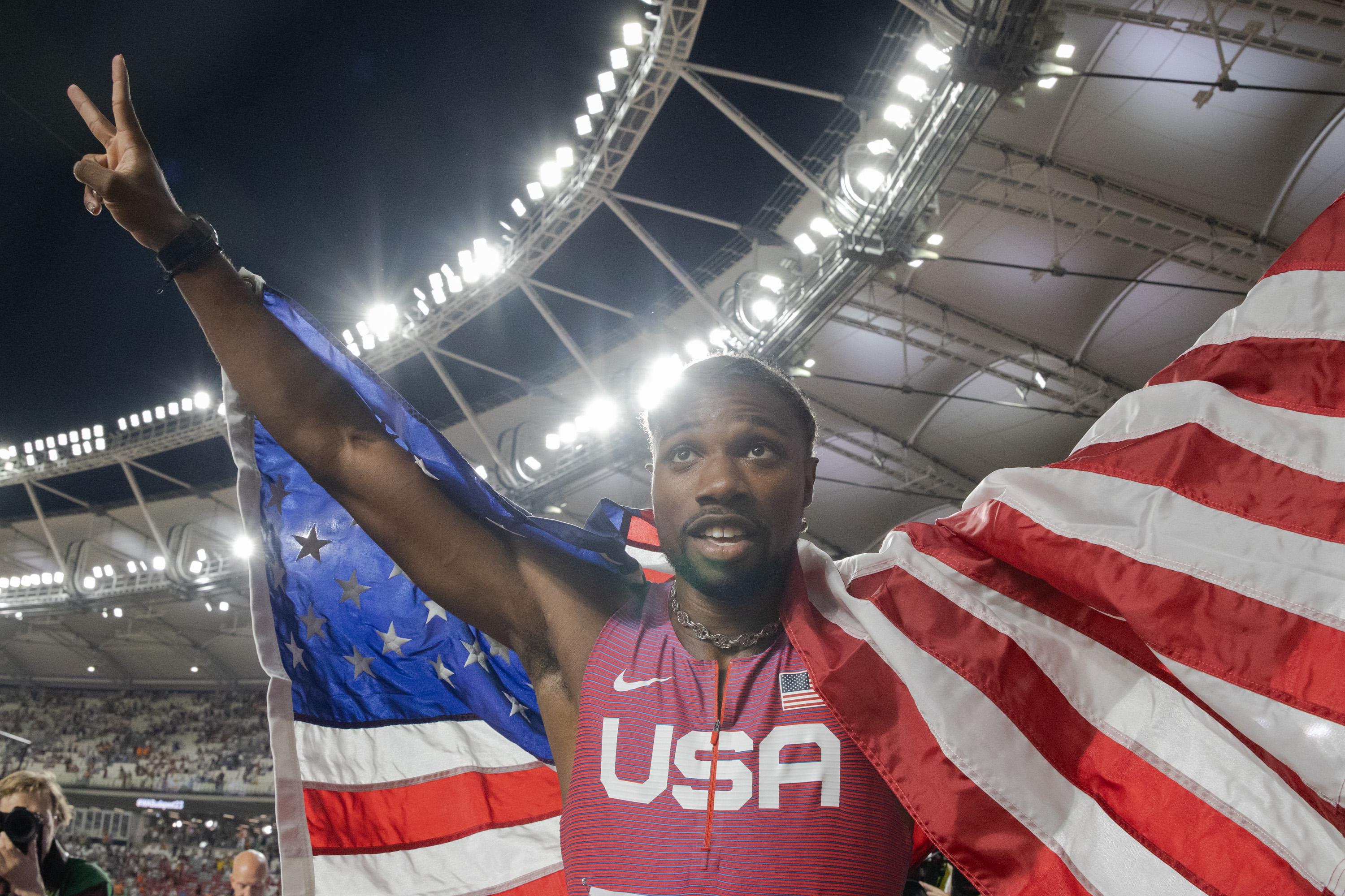 男子200米：美国选手莱尔斯夺冠(4)