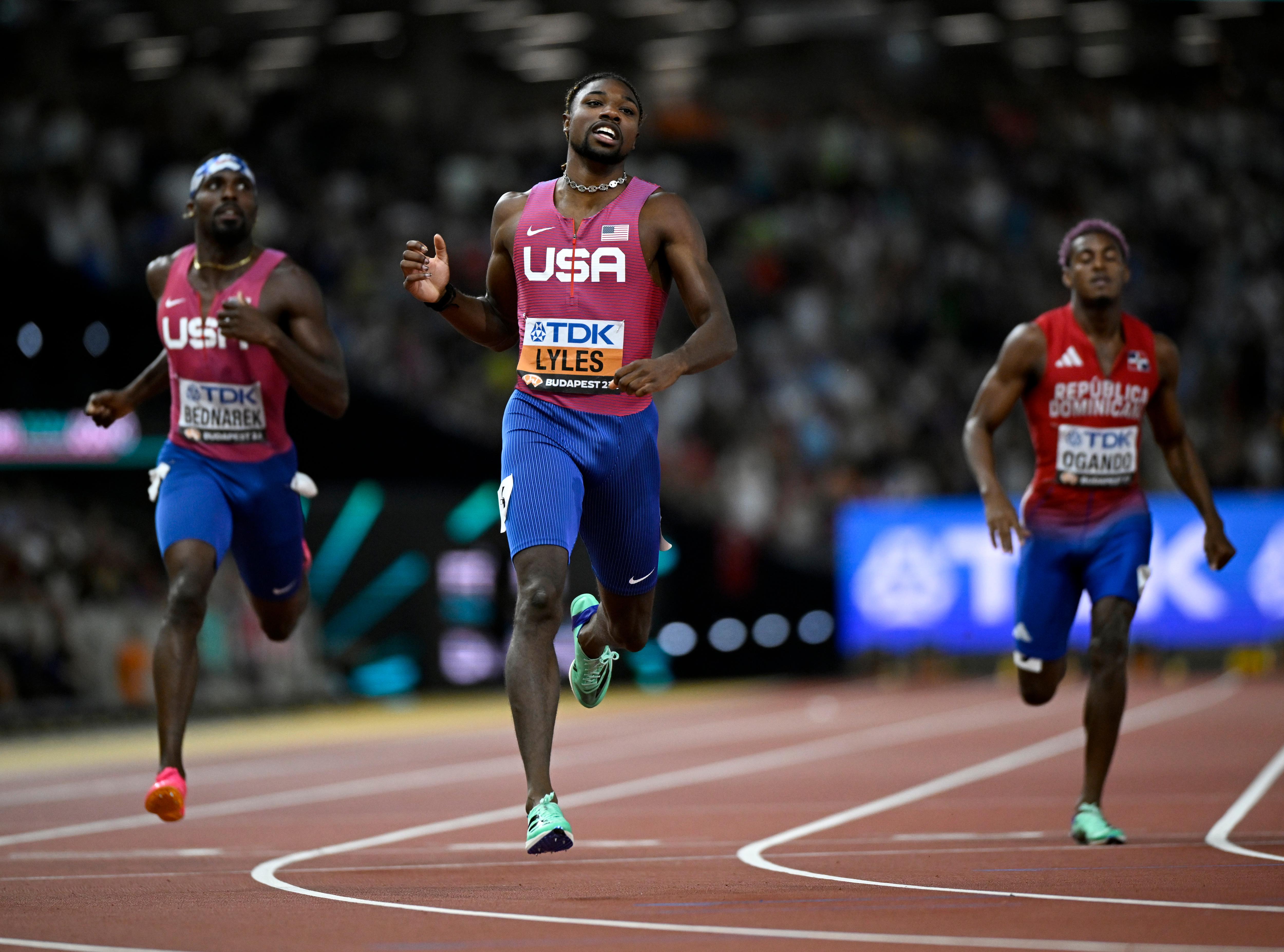 男子200米：美国选手莱尔斯夺冠(9)