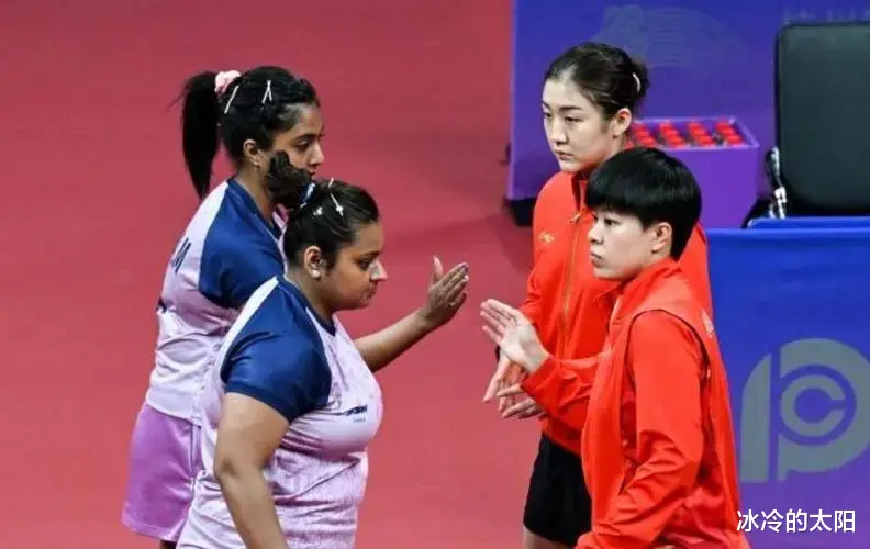 乒乓球女双输给了印度，看了最后一局，马琳的脸都扭曲了(2)