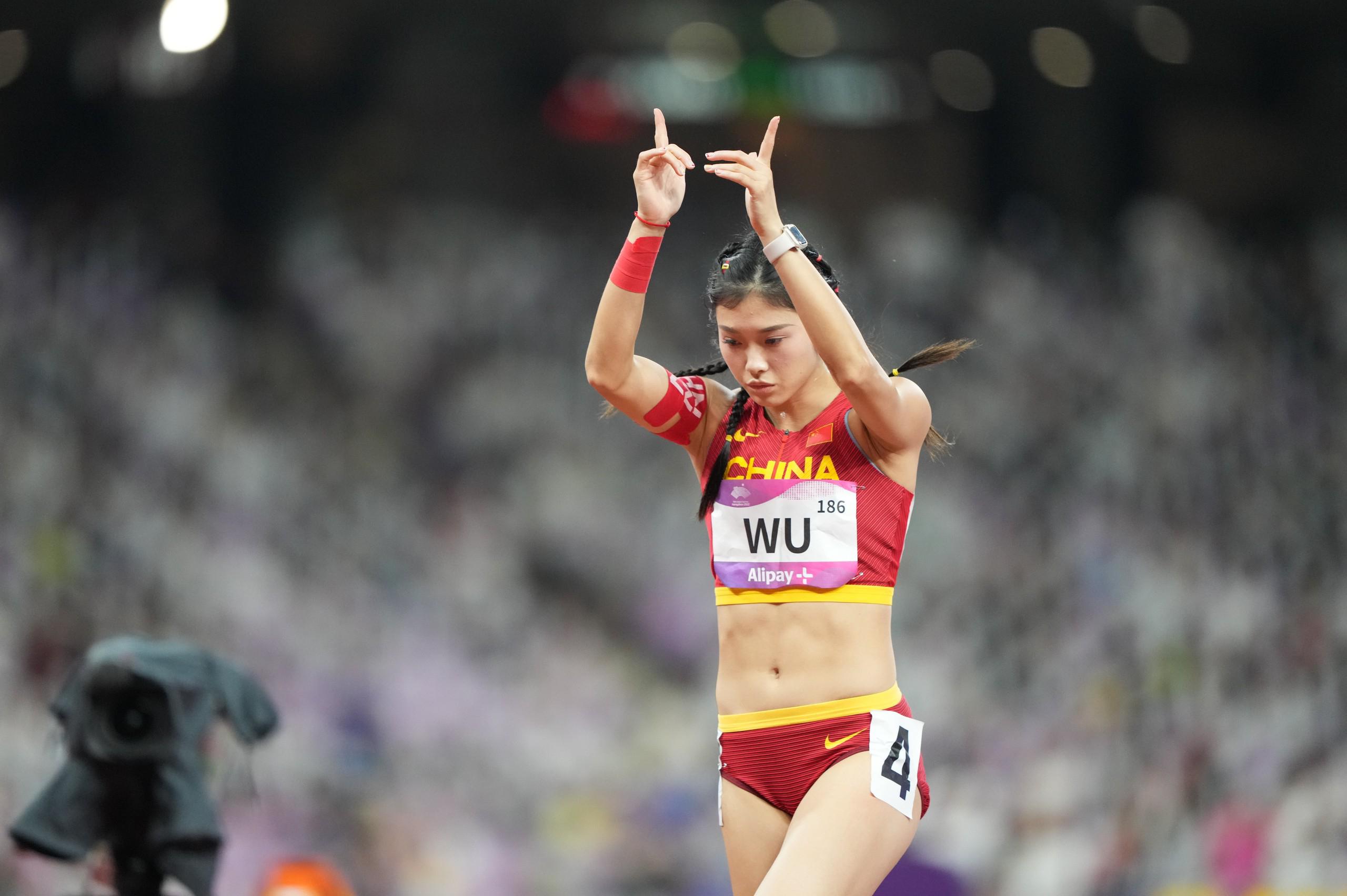 吴艳妮学青会女子100米栏夺冠，无惧亚运会抢跑争议(1)