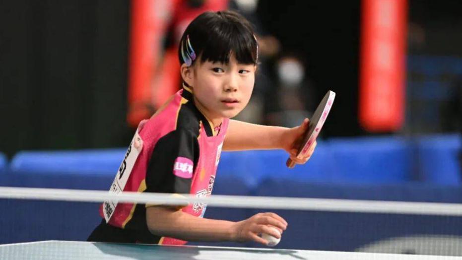 日本10岁小将对阵国乒名将！家族4代打球，具备不错发展潜力(3)