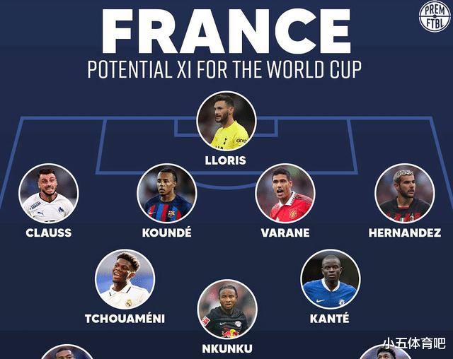 卫冕冠军啊！外媒列法国队是本届世界杯的主力，博格巴没有机会，克罗斯被选中(2)