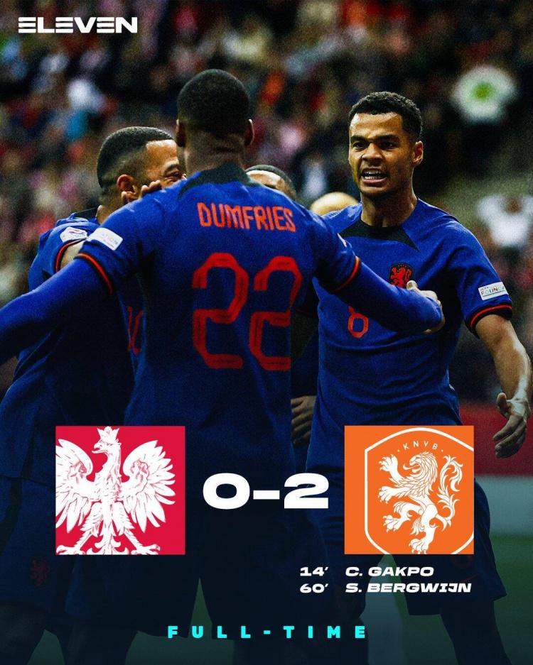 0-2！荷兰太狠了，波兰主场惨败，莱万沦为C罗式饼锋，全场0射门(1)