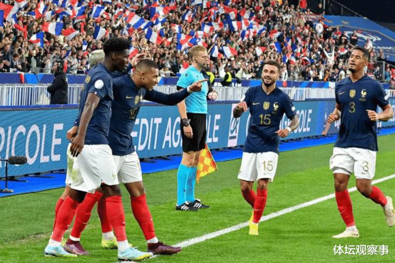 0-1，欧国联变了，前世界冠军降级，没有法国队好运，姆巴佩后怕(5)