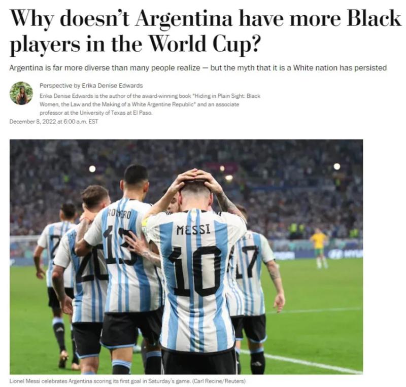 世界杯背后的种族争议：为什么阿根廷没有更多的黑人球员？(2)