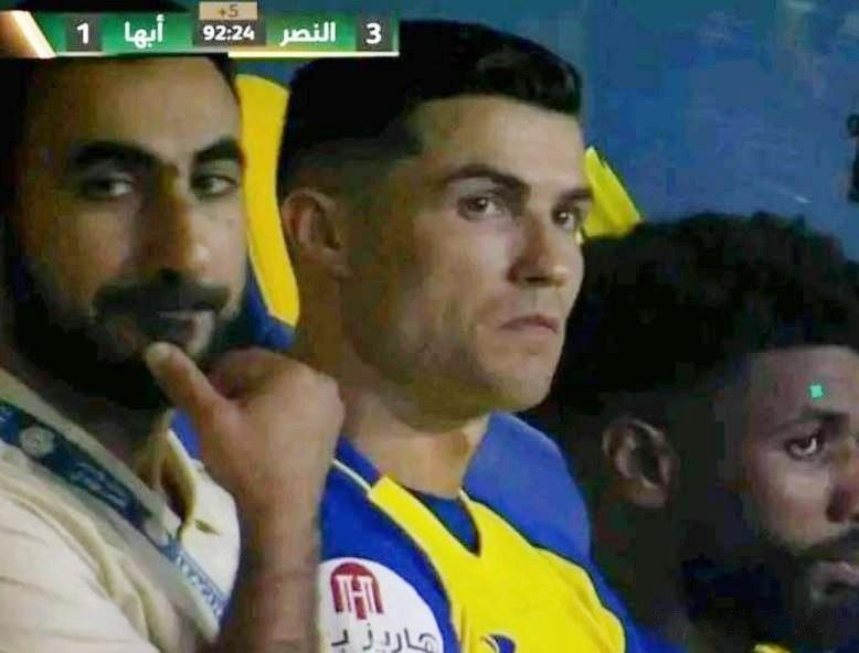 利雅得胜利在沙特国王杯中3比1击败对手，但C罗未能进球。来到沙特后，C罗第一次没(2)