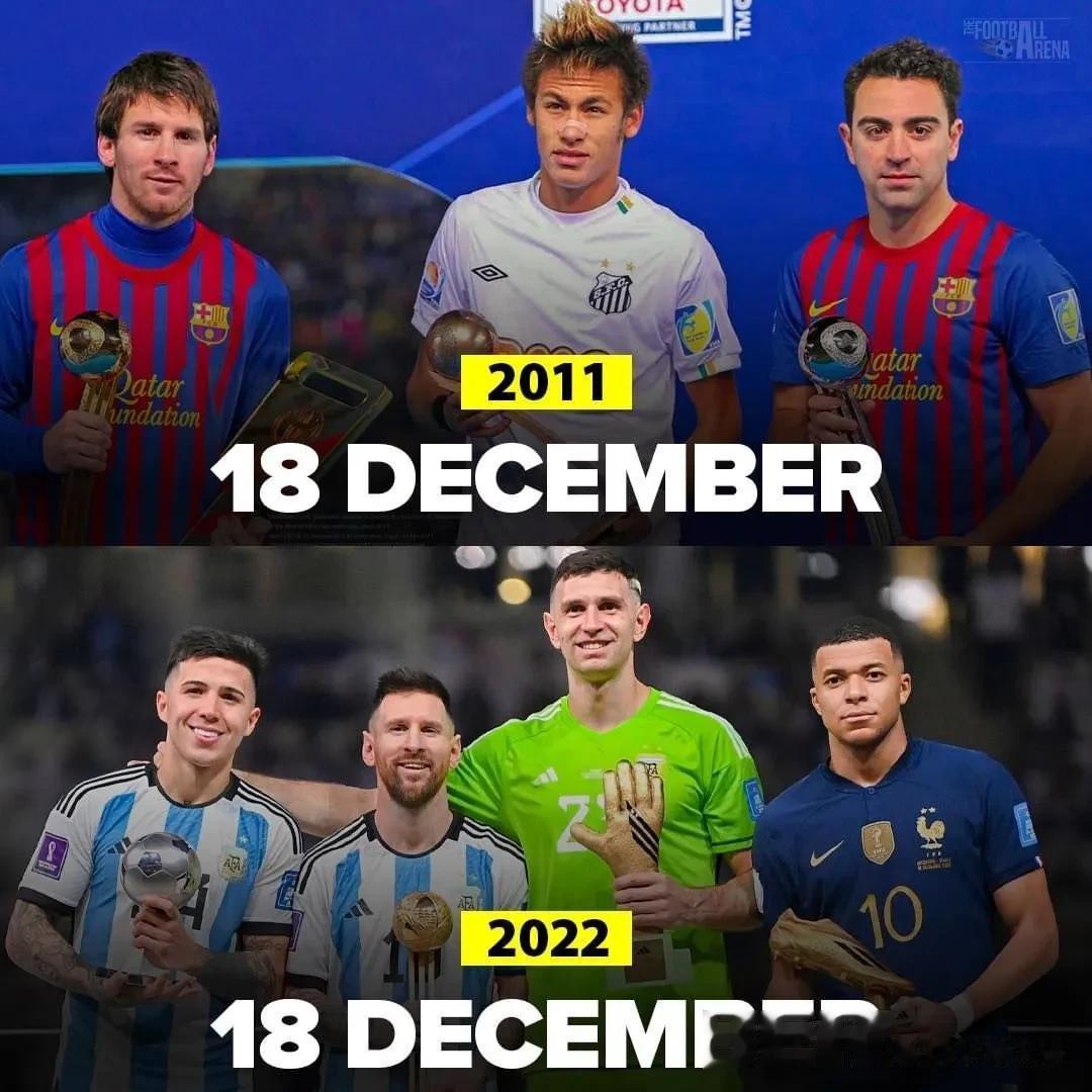 ▶ 2011年12月18日:梅西赢得世界俱乐部杯决赛，对阵的球队是拥有内马尔的桑(1)