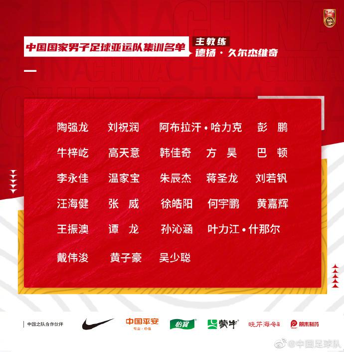 #国足亚运队名单公布# 国足亚运队最新26人名单公布[话筒]  戴伟浚、陶强龙、(1)