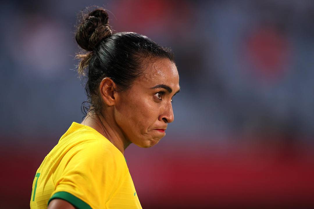 巴西球星玛塔第六次征战女足世界杯(1)