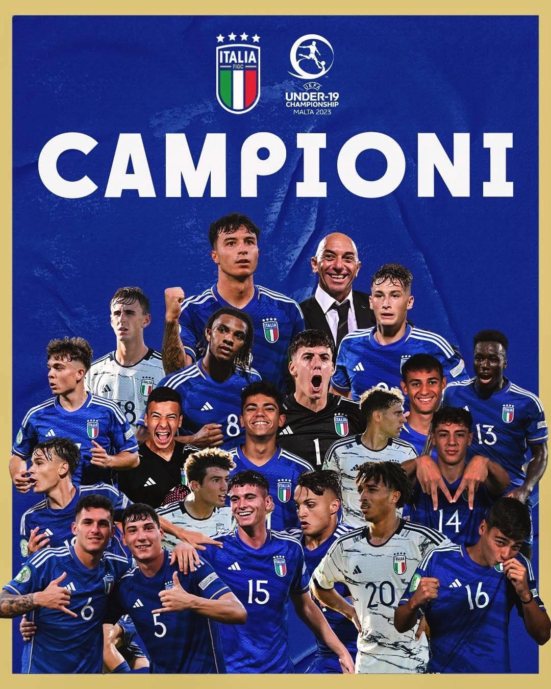 意大利球队今夏五进决赛终捧杯！U19欧青赛：意大利1-0葡萄牙夺冠，卡约德（ka(1)