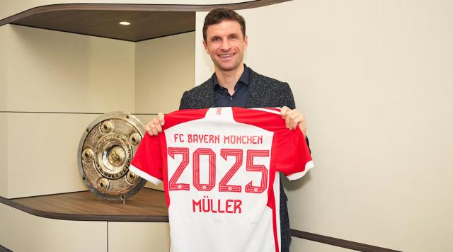 官方：拜仁与托马斯·穆勒续约至2025年(1)