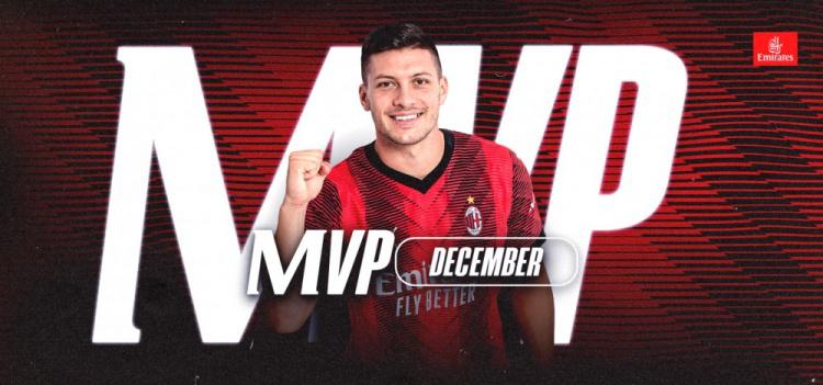 意甲4场3球1助，卢卡-约维奇当选米兰12月最佳球员(1)