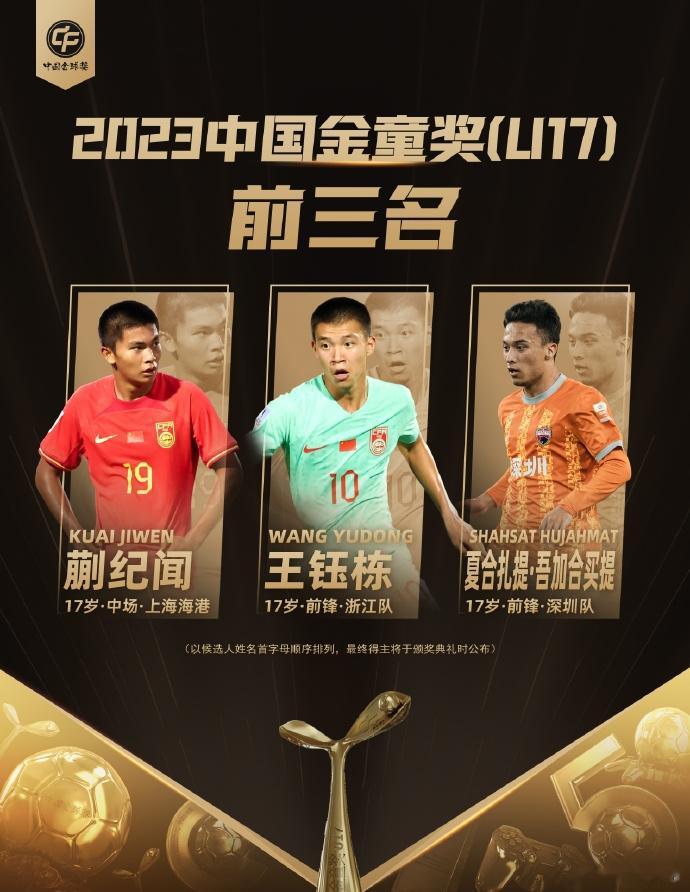 2023中国金球奖前三候选：武磊、韦世豪、于汉超(4)