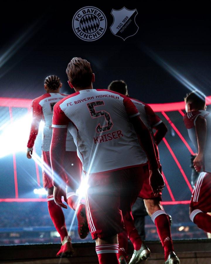 向贝肯鲍尔致敬！拜仁发布海报预热与霍芬海姆的比赛(1)